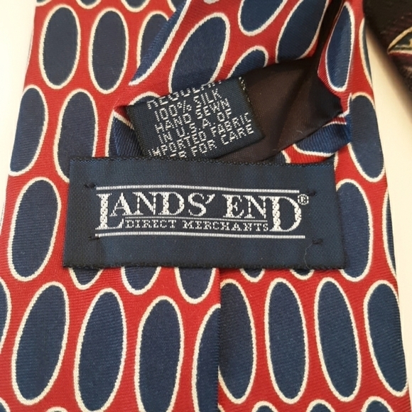 5 Lands End 100 % silk hand sewn neckties - Picture 5 of 6